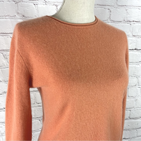 Via Prive Sweaters - Prive 100% cashmere apricot rusty solid long sleeve sweater size medium